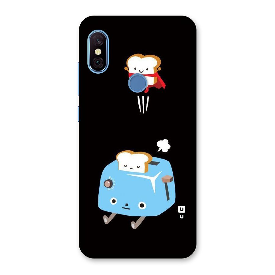 Bread Toast Back Case for Redmi Note 6 Pro