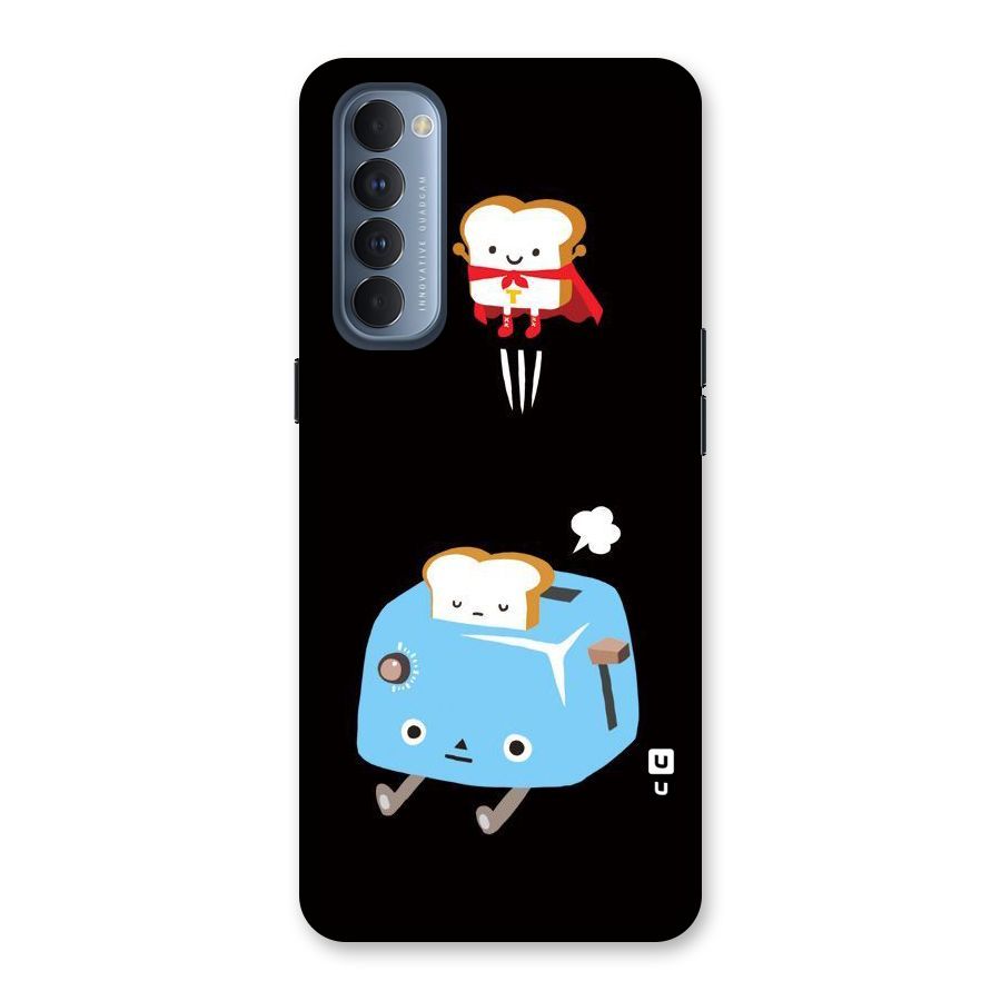 Bread Toast Back Case for Reno4 Pro