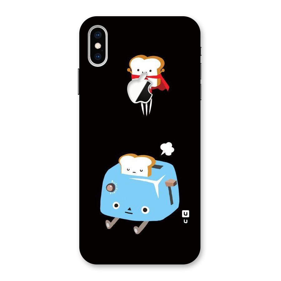 Bread Toast Back Case for iPhone XS Max Apple Cut