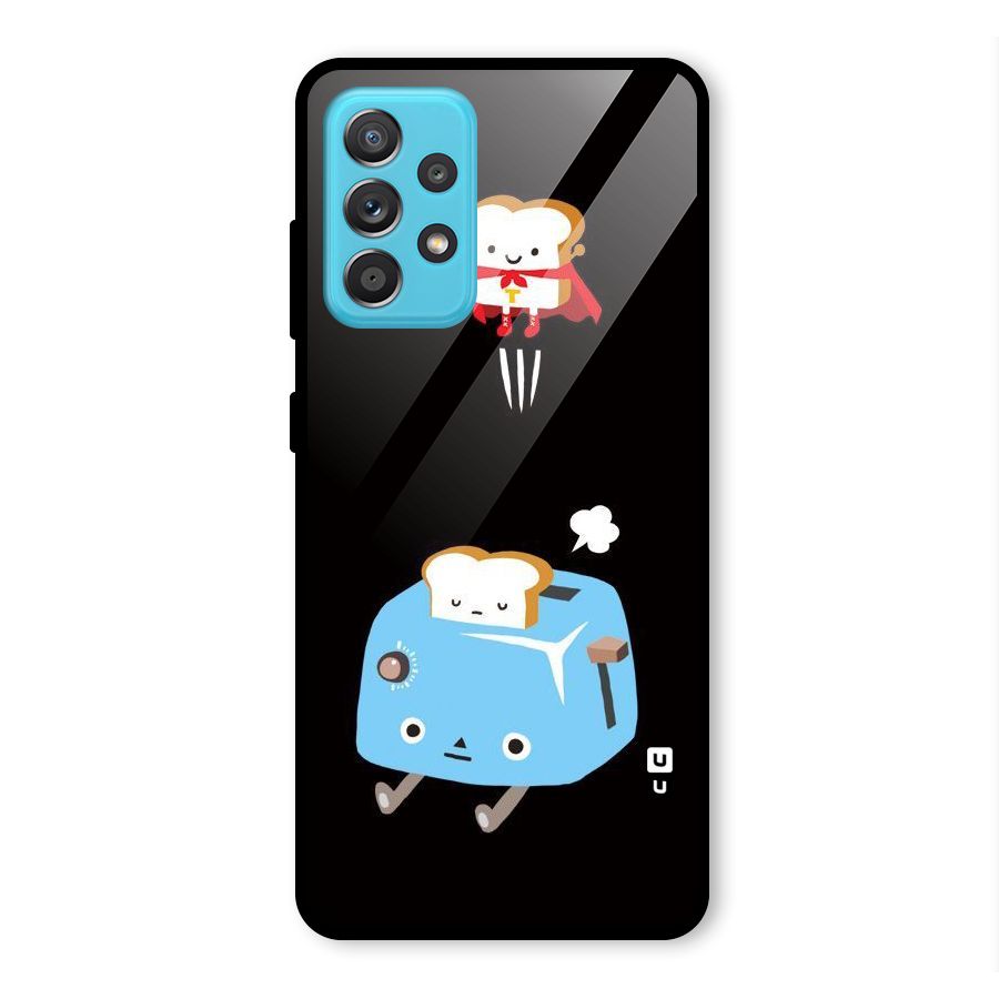 Bread Toast Glass Back Case for Galaxy A52