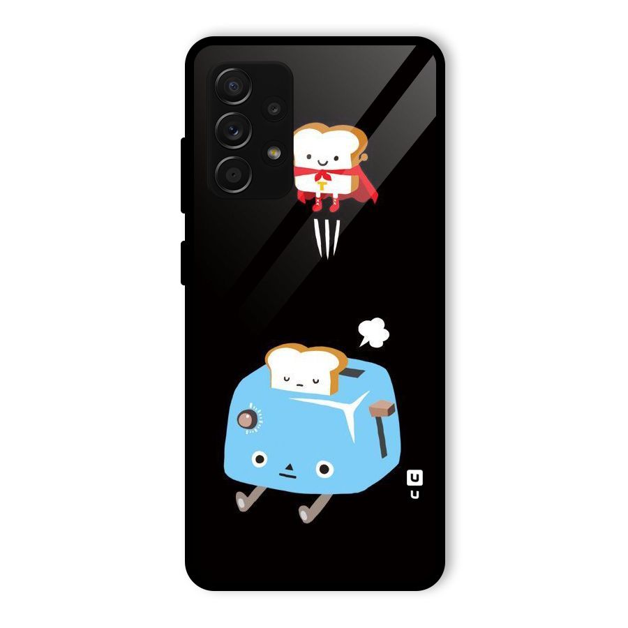 Bread Toast Glass Back Case for Galaxy A53 5G