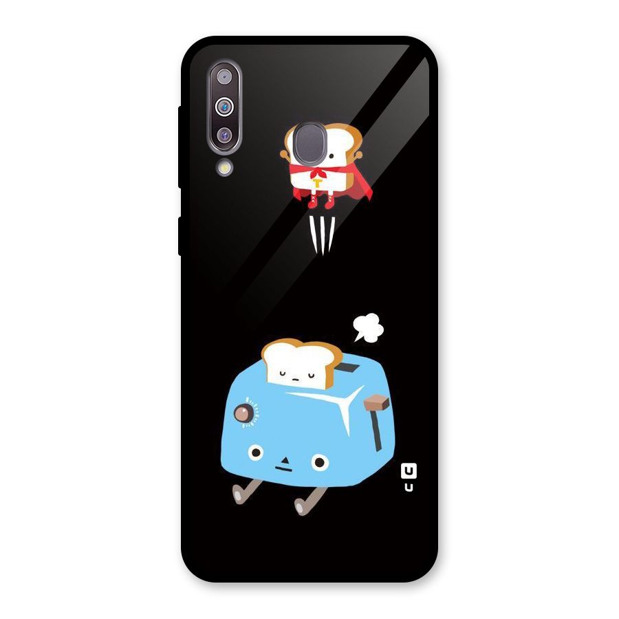 Bread Toast Glass Back Case for Galaxy M30