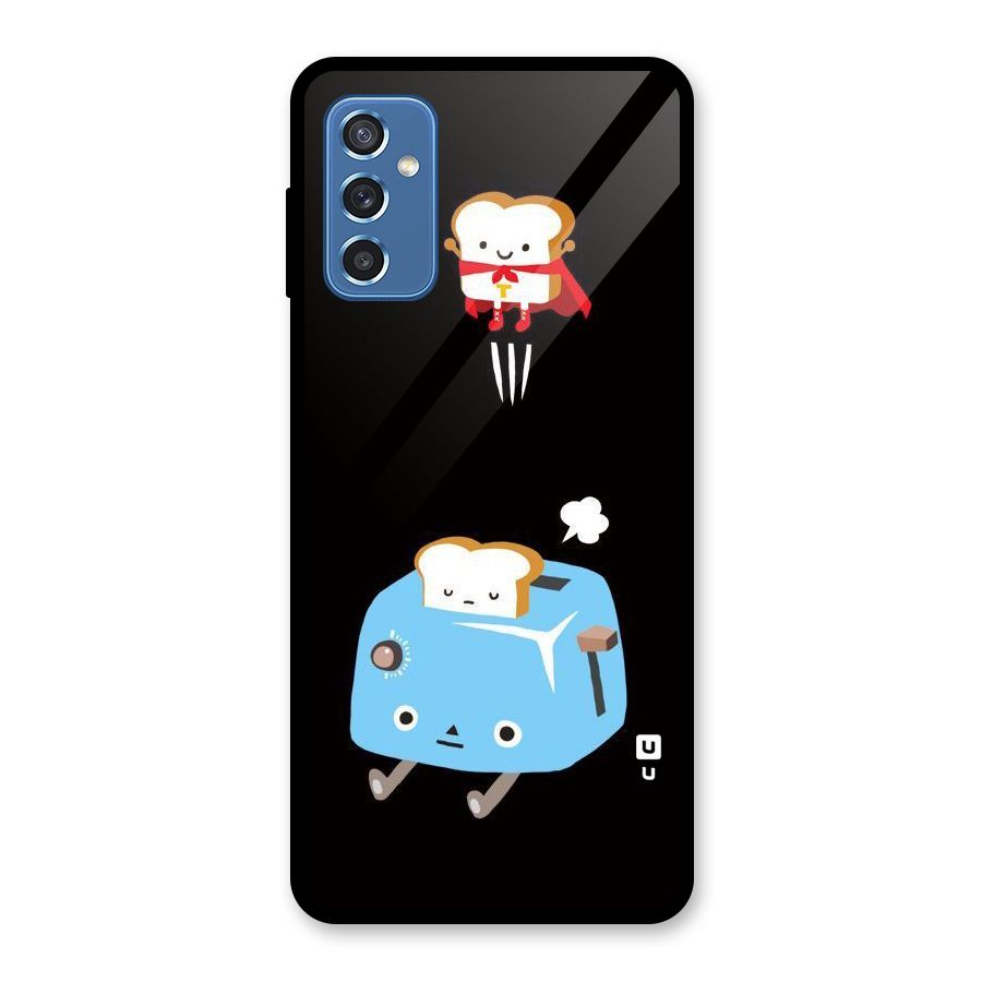 Bread Toast Glass Back Case for Galaxy M52 5G