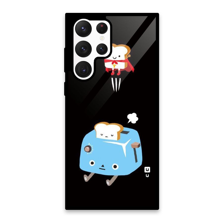 Bread Toast Glass Back Case for Galaxy S22 Ultra 5G