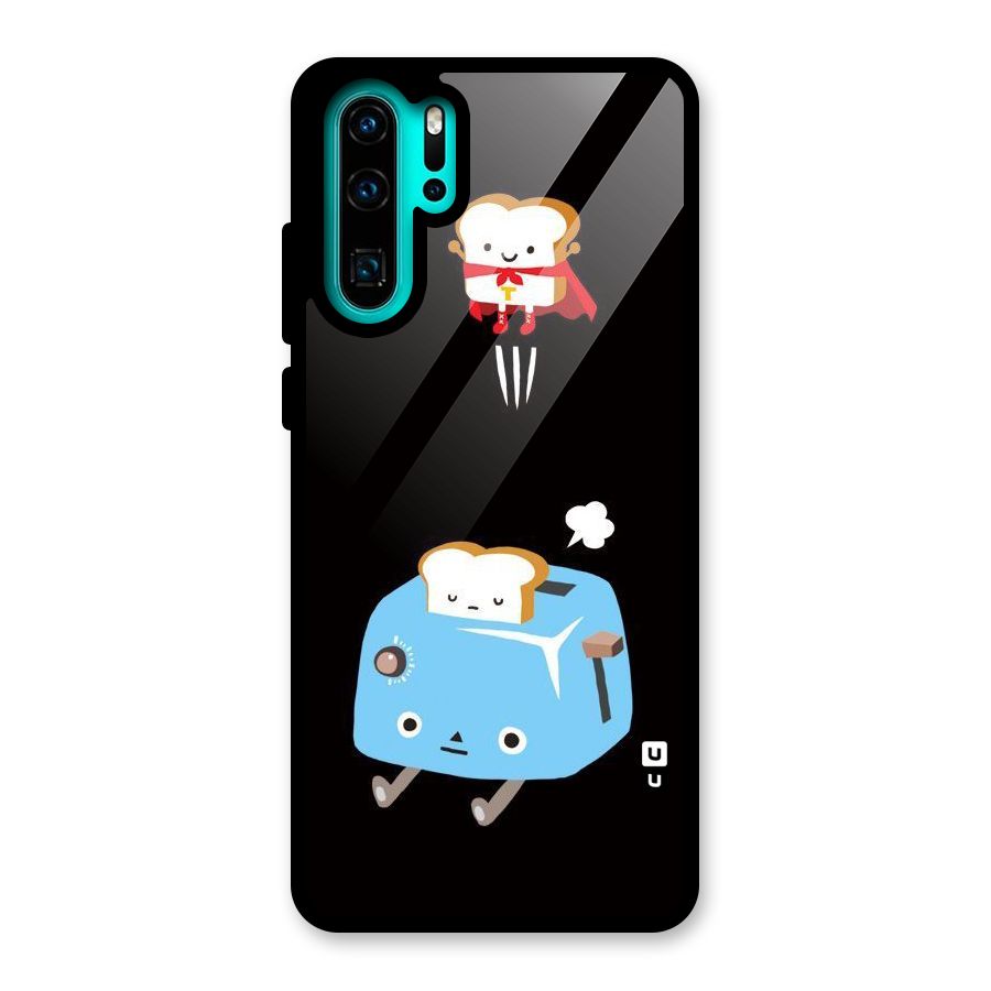 Bread Toast Glass Back Case for Huawei P30 Pro