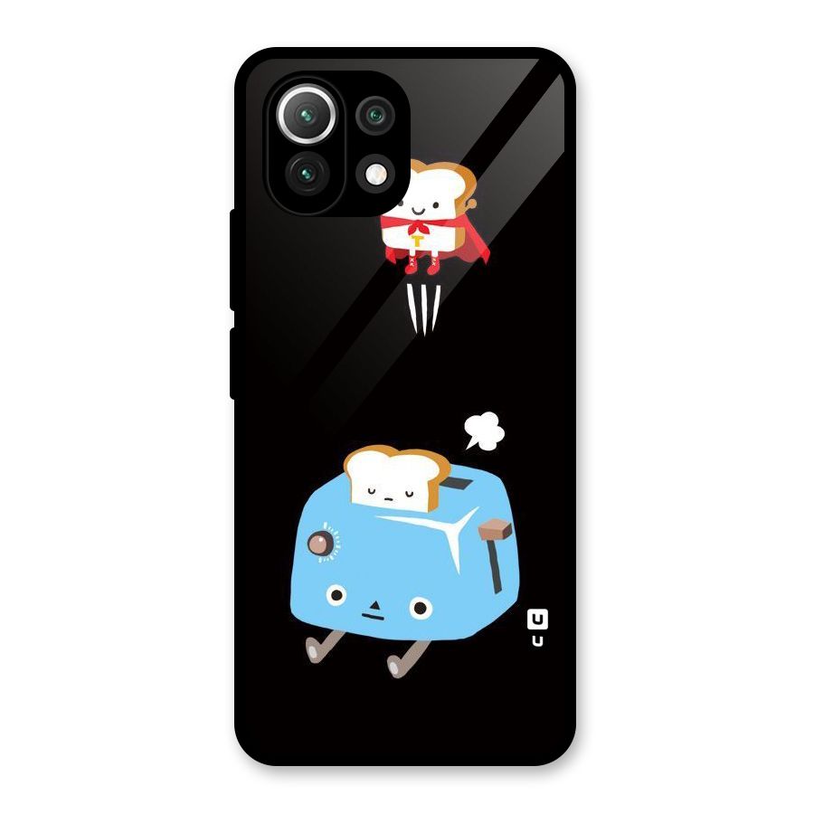 Bread Toast Glass Back Case for Mi 11 Lite NE 5G