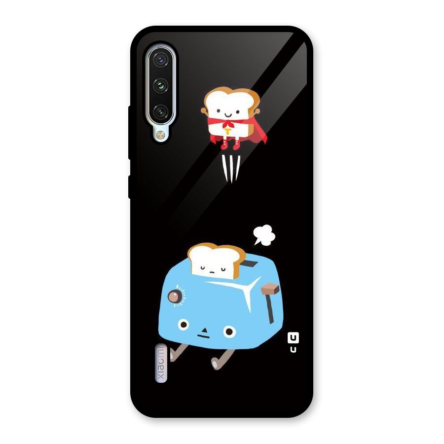 Bread Toast Glass Back Case for Mi A3