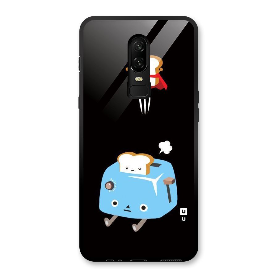 Bread Toast Glass Back Case for OnePlus 6