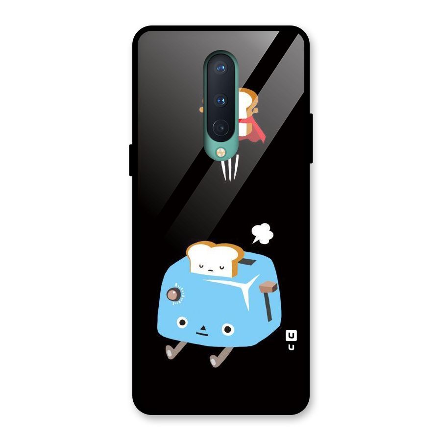 Bread Toast Glass Back Case for OnePlus 8