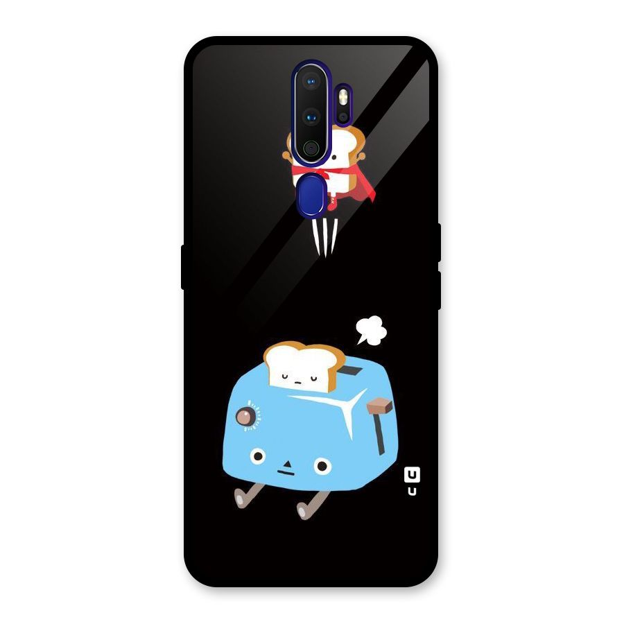 Bread Toast Glass Back Case for Oppo A9 (2020)