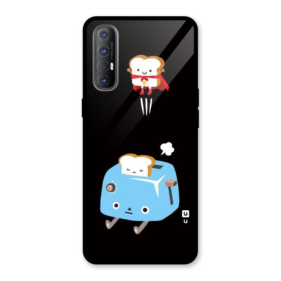 Bread Toast Glass Back Case for Oppo Reno3 Pro