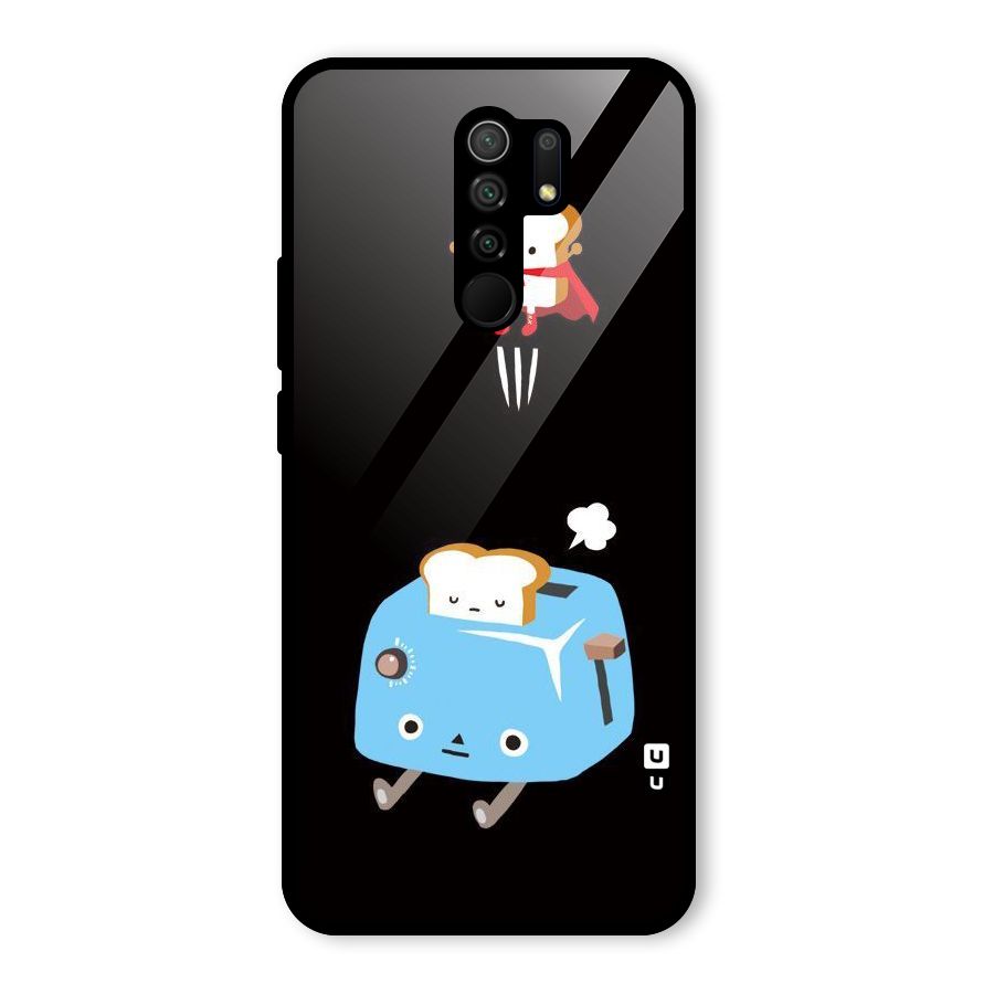 Bread Toast Glass Back Case for Poco M2