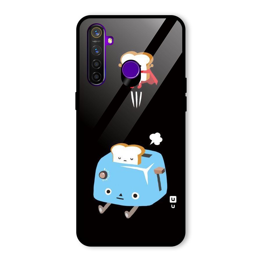 Bread Toast Glass Back Case for Realme 5 Pro