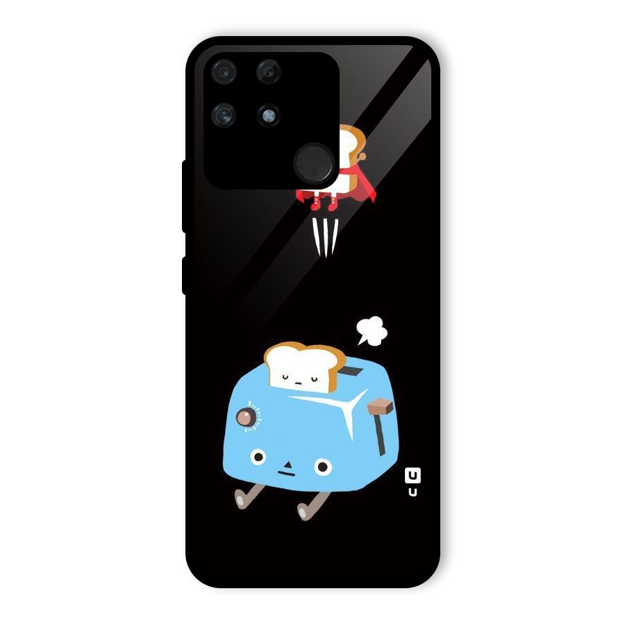 Bread Toast Glass Back Case for Realme Narzo 50A
