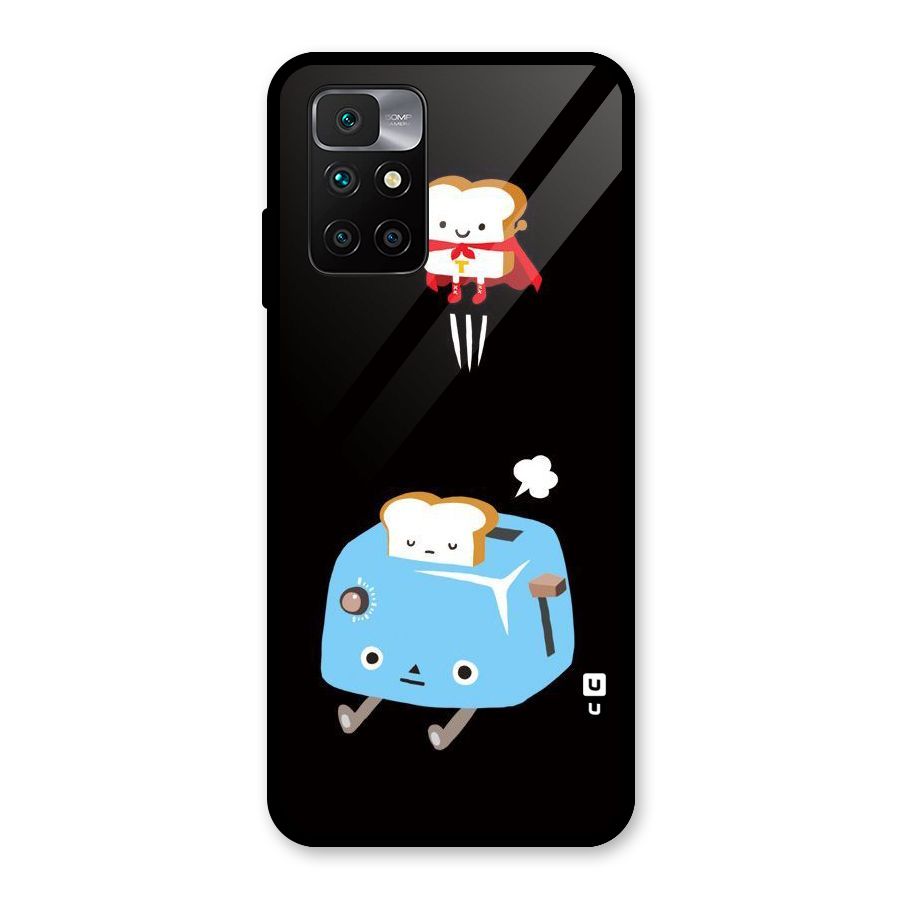 Bread Toast Glass Back Case for Redmi 10 Prime
