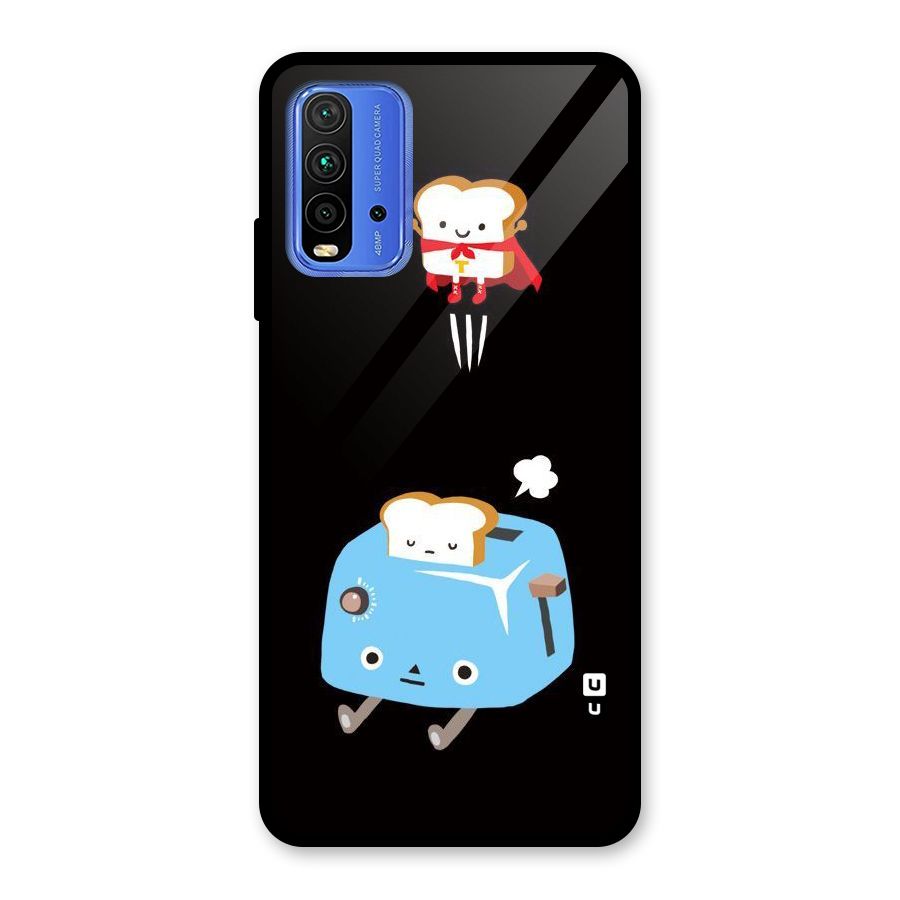 Bread Toast Glass Back Case for Redmi 9 Power