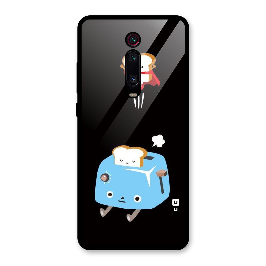 Bread Toast Glass Back Case for Redmi K20