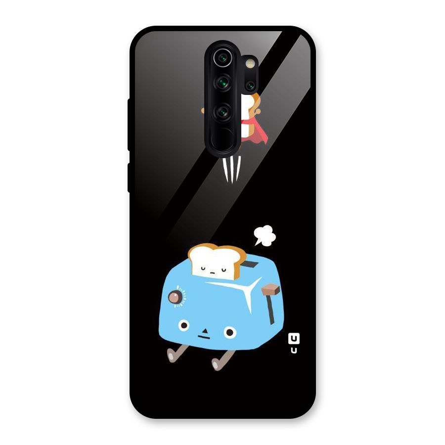 Bread Toast Glass Back Case for Redmi Note 8 Pro