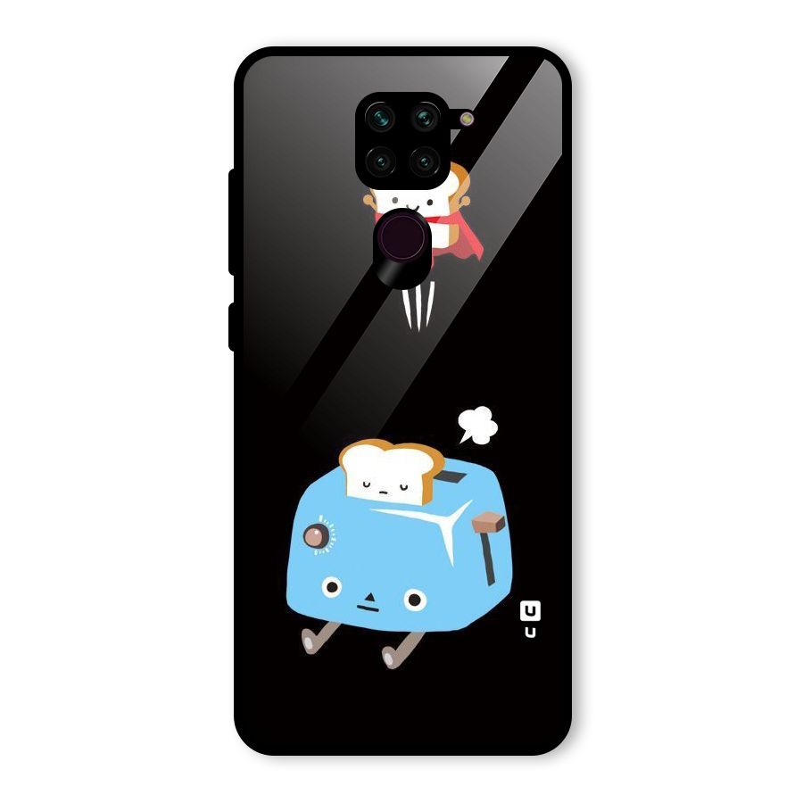 Bread Toast Glass Back Case for Redmi Note 9