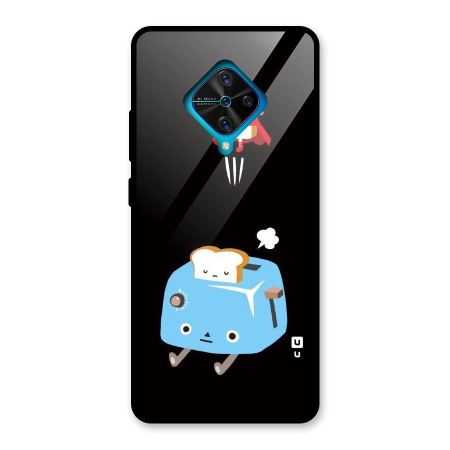 Bread Toast Glass Back Case for Vivo S1 Pro