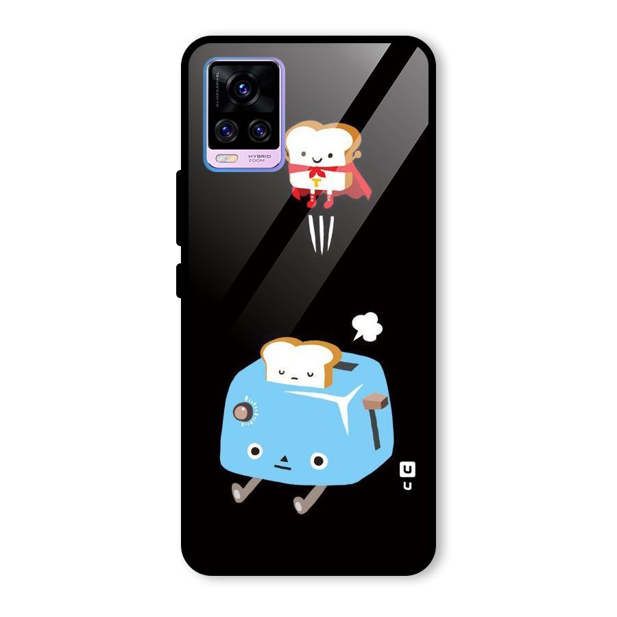 Bread Toast Glass Back Case for Vivo V20 Pro