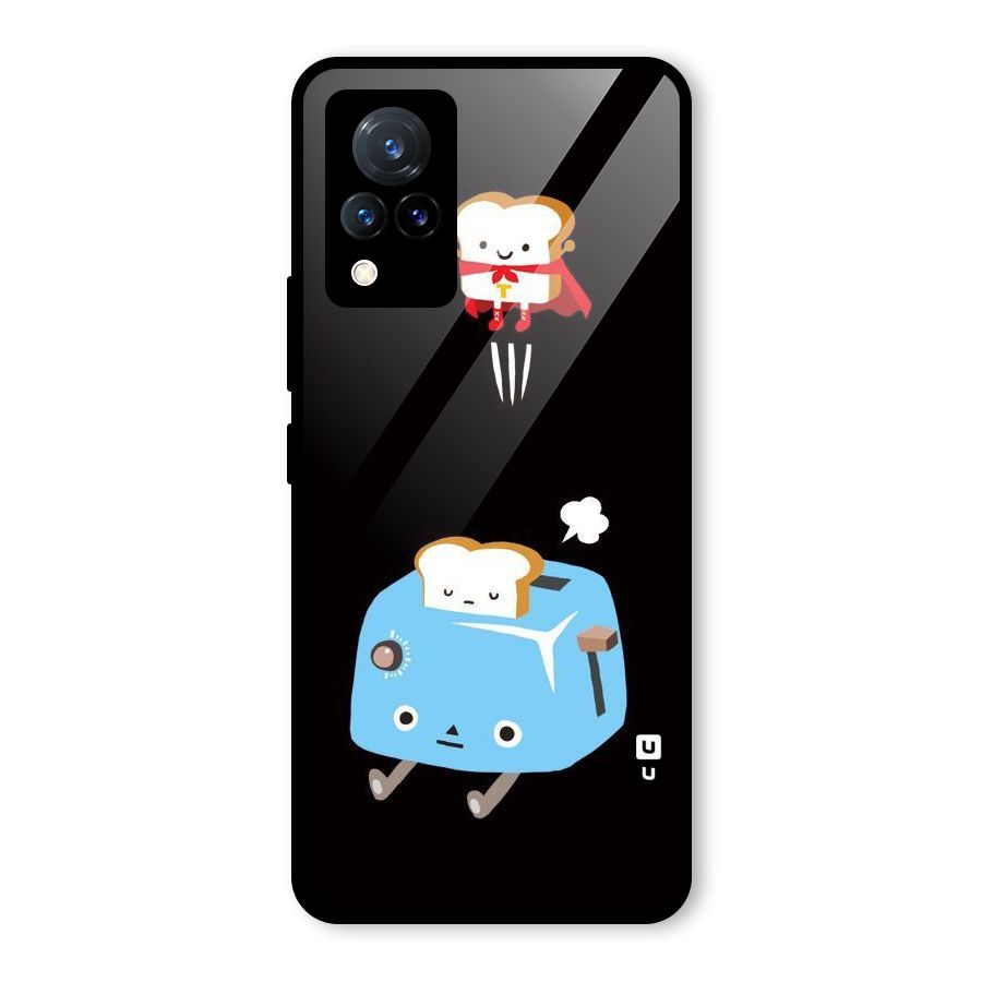 Bread Toast Glass Back Case for Vivo V21 5G