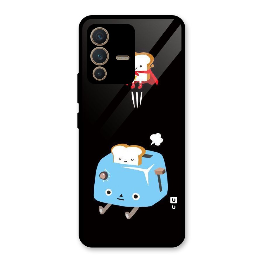 Bread Toast Glass Back Case for Vivo V23 5G
