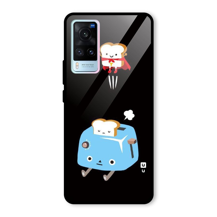 Bread Toast Glass Back Case for Vivo X60