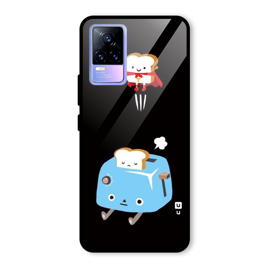 Bread Toast Glass Back Case for Vivo Y73