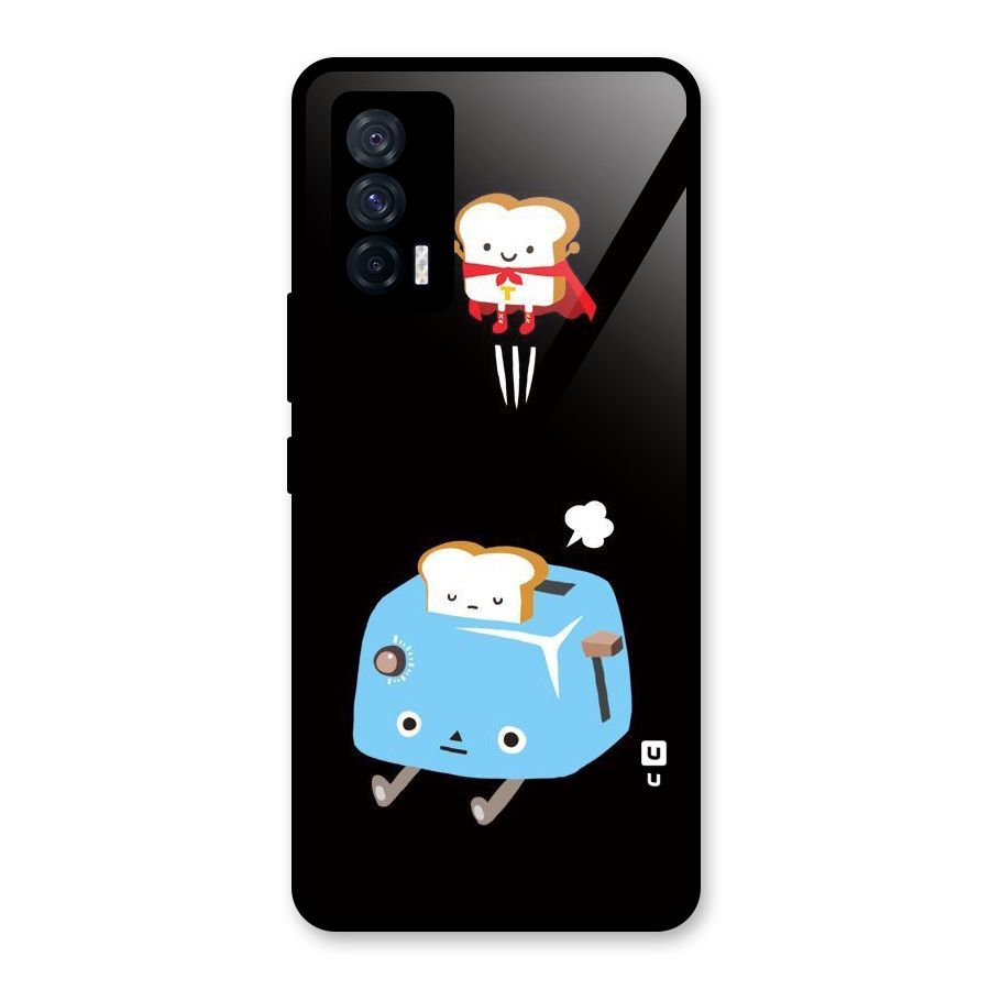 Bread Toast Glass Back Case for Vivo iQOO 7 5G