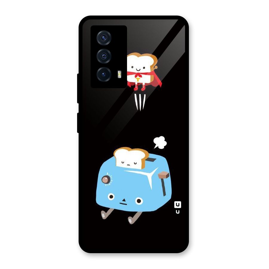 Bread Toast Glass Back Case for Vivo iQOO Z5