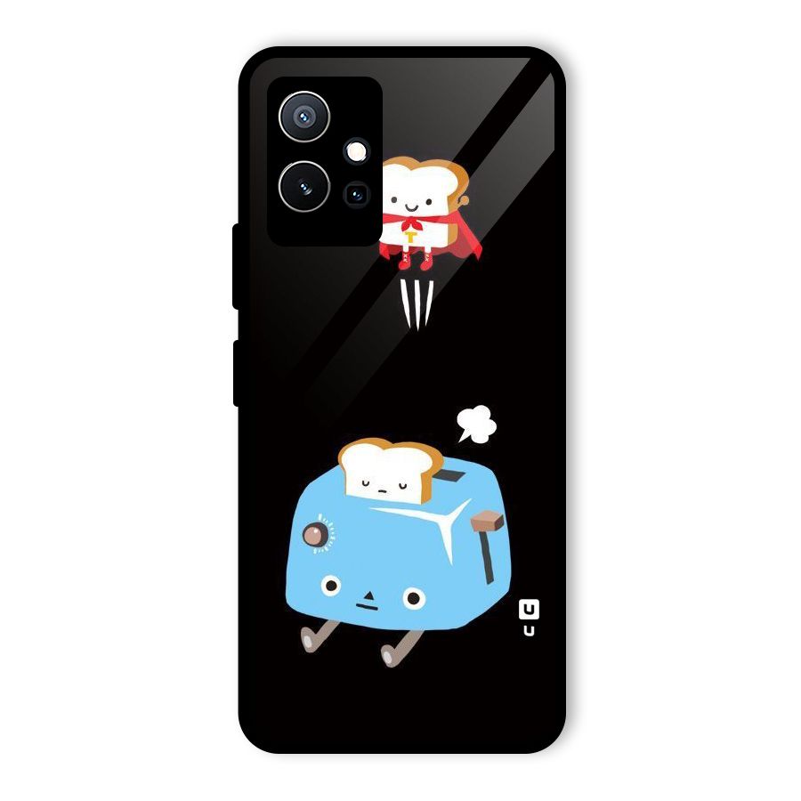 Bread Toast Glass Back Case for Vivo iQOO Z6