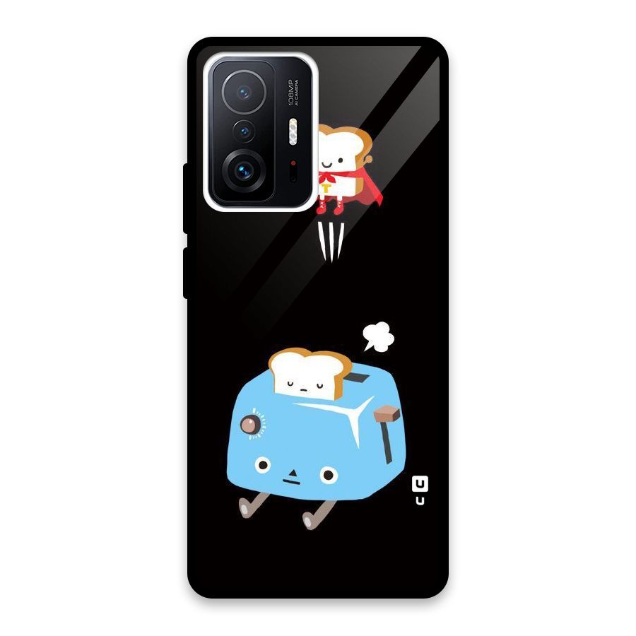 Bread Toast Glass Back Case for Xiaomi 11T Pro