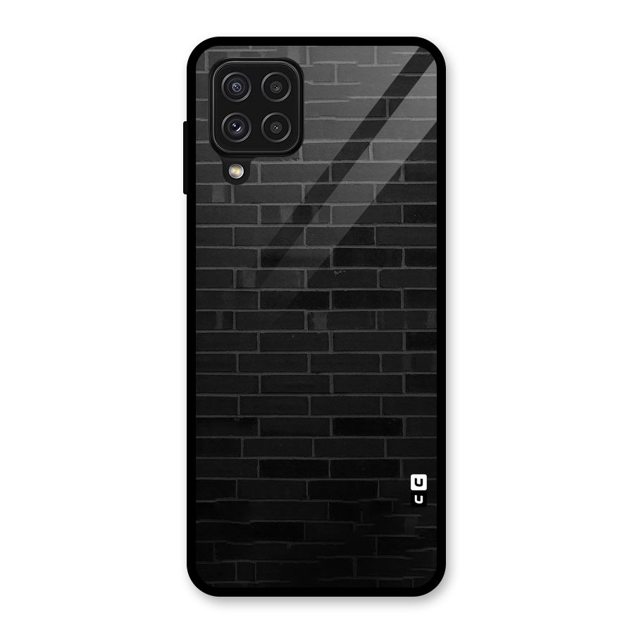 Brick Wall Glass Back Case for Galaxy A22 4G