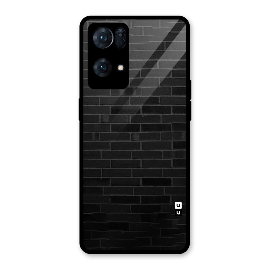 Brick Wall Glass Back Case for Oppo Reno7 Pro 5G