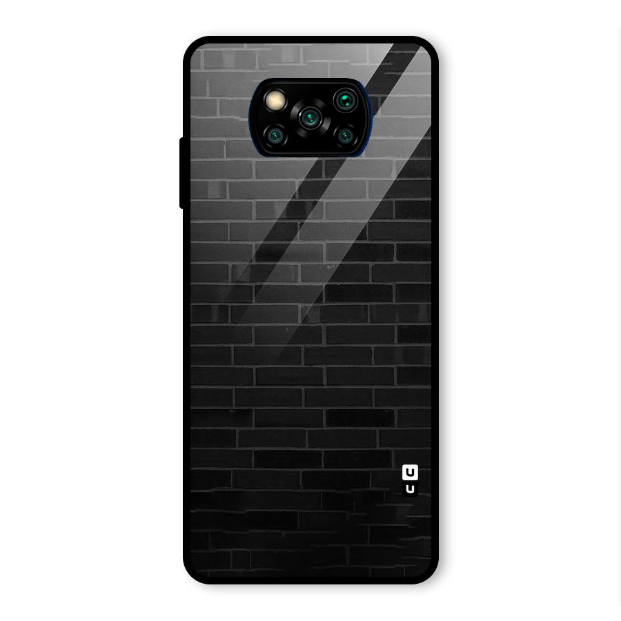 Brick Wall Glass Back Case for Poco X3 Pro
