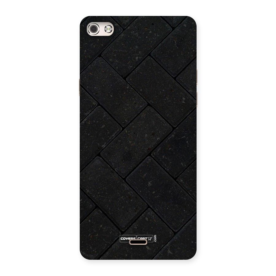 Bricks Pattern Back Case for Micromax Canvas Silver 5