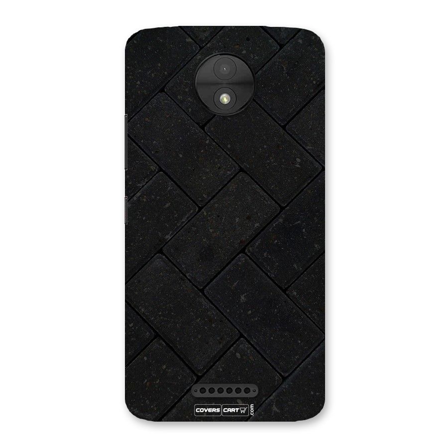 Bricks Pattern Back Case for Moto C