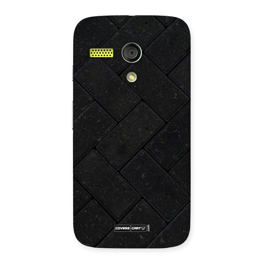 Bricks Pattern Back Case for Moto G