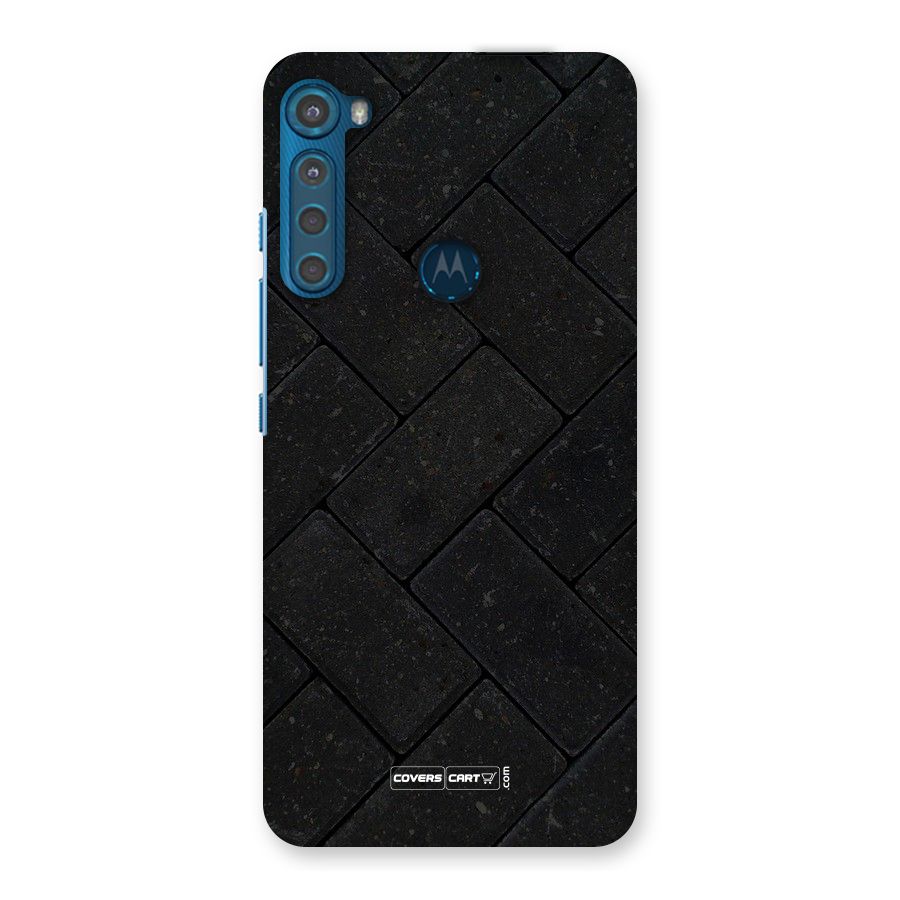 Bricks Pattern Back Case for Motorola One Fusion Plus