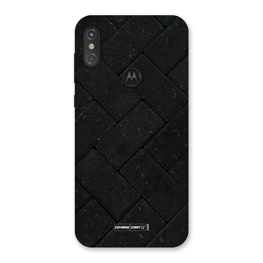 Bricks Pattern Back Case for Motorola One Power