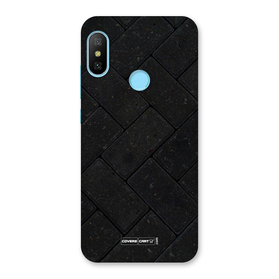 Bricks Pattern Back Case for Redmi 6 Pro