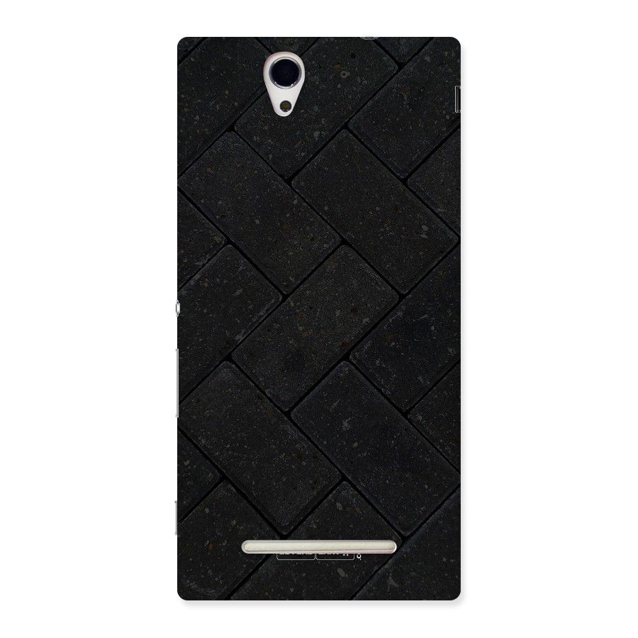 Bricks Pattern Back Case for Sony Xperia C3