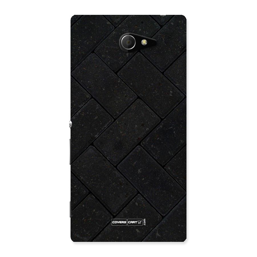 Bricks Pattern Back Case for Sony Xperia M2