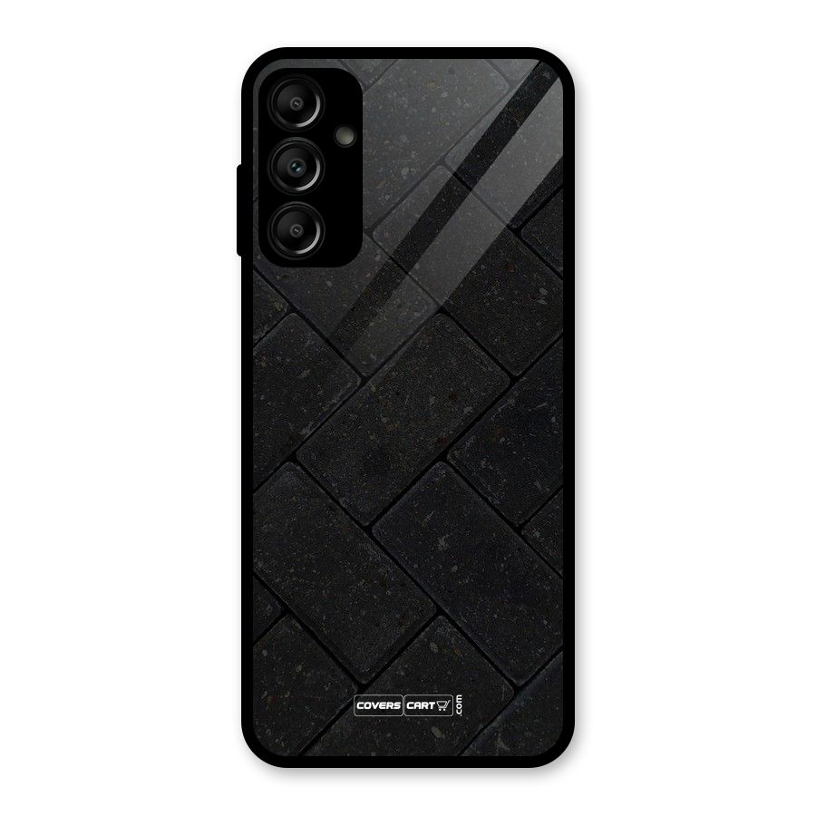Bricks Pattern Glass Back Case for Galaxy A14 5G