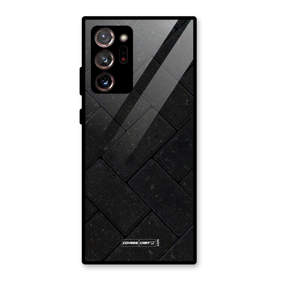 Bricks Pattern Glass Back Case for Galaxy Note 20 Ultra