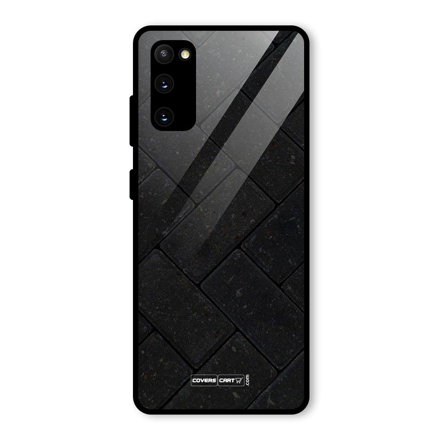 Bricks Pattern Glass Back Case for Galaxy S20 FE 5G