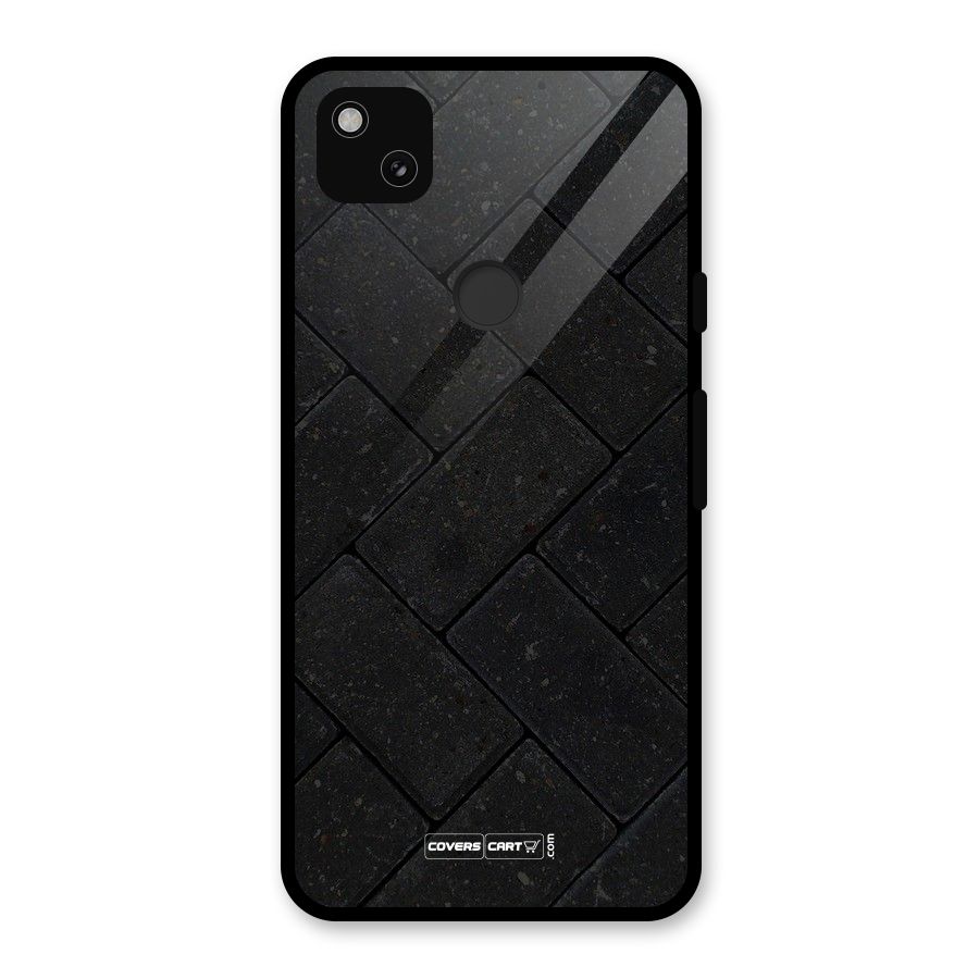 Bricks Pattern Glass Back Case for Google Pixel 4a