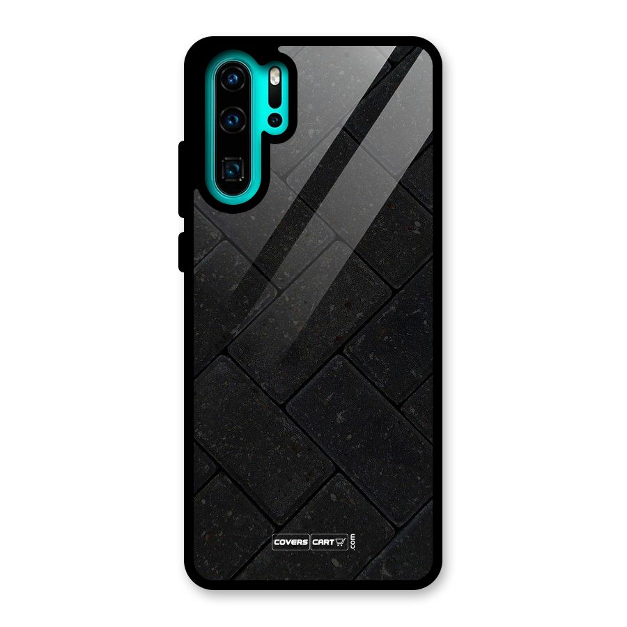 Bricks Pattern Glass Back Case for Huawei P30 Pro