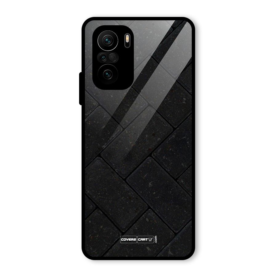 Bricks Pattern Glass Back Case for Mi 11X Pro